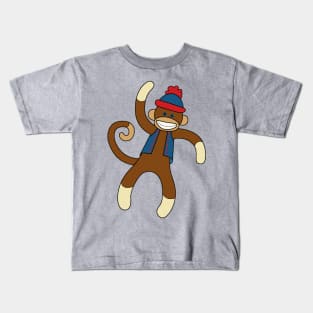 Dancing Sock Monkey Kids T-Shirt